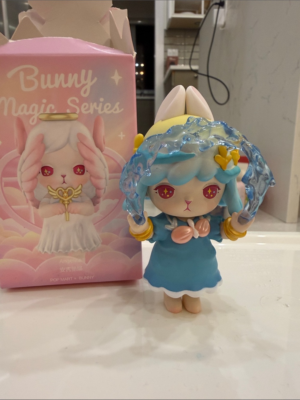 Bunny Magic Series Blue Bunny Figure - Cute Collectible Kids Toy